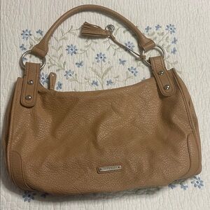Nine West Brown Textured Shoulder Bag